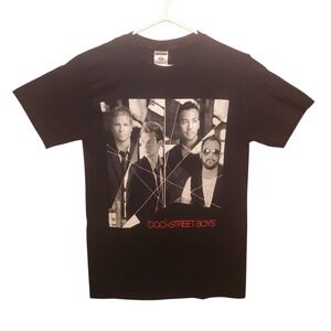 Backstreet Boys World Tour 2008 Black T Shirt Mens Size Small Concert Merch Tee